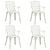 5 Piece Bistro Set Cast Aluminium White