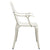 5 Piece Bistro Set Cast Aluminium White