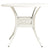 5 Piece Bistro Set Cast Aluminium White