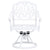 5 Piece Bistro Set Cast Aluminium White