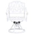 5 Piece Bistro Set Cast Aluminium White