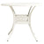 5 Piece Bistro Set Cast Aluminium White
