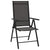 10 Piece Garden Dining Set Black and Anthracite