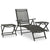 10 Piece Garden Dining Set Black and Anthracite