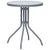 3 Piece Bistro Set Aluminium and Textilene Silver