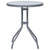 3 Piece Bistro Set Aluminium and Textilene Silver