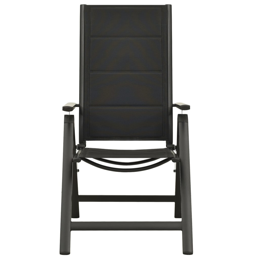 3 Piece Bistro Set Black and Anthracite
