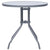 5 Piece Garden Dining Set Aluminium and Textilene Silver