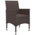 5 Piece Garden Dining Set Brown