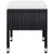 5 Piece Garden Dining Set Black