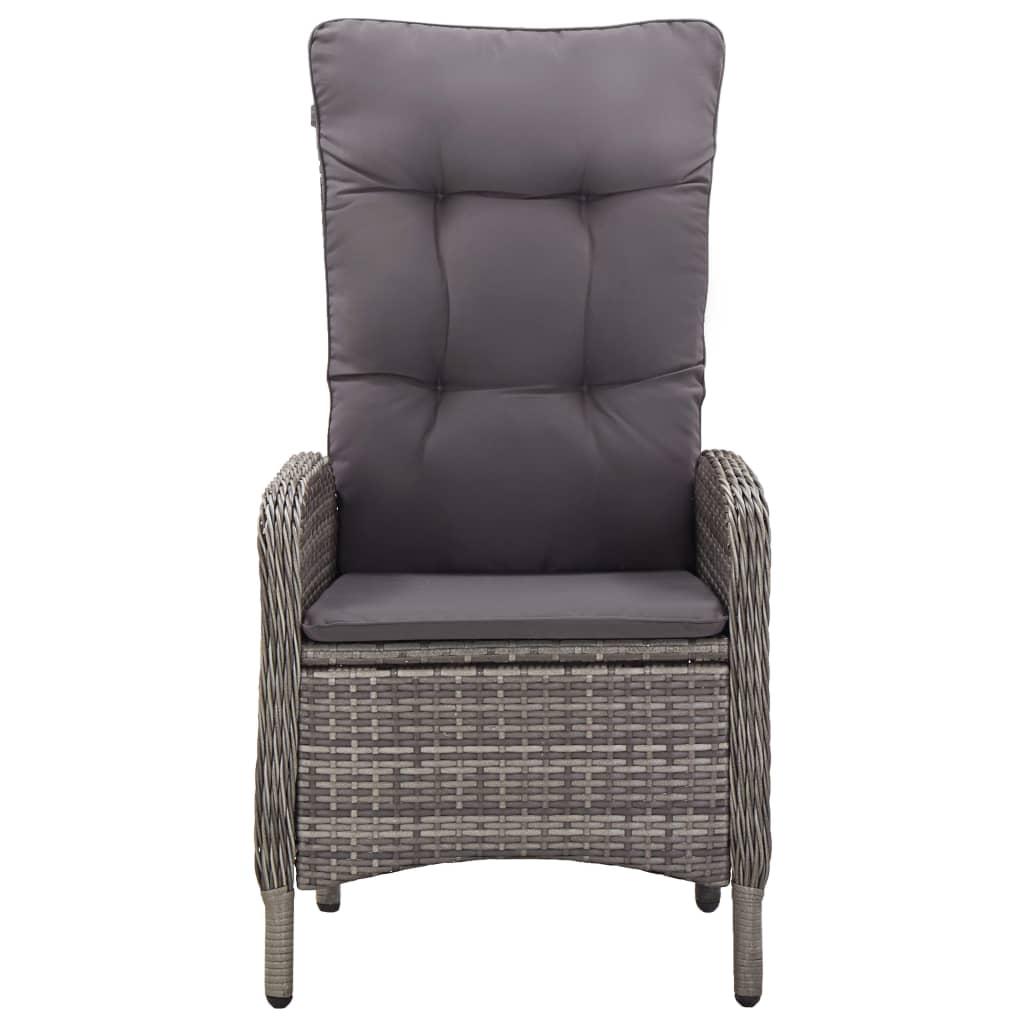 5 Piece Garden Dining Set Grey