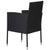 5 Piece Garden Dining Set Black