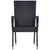 7 Piece Garden Dining Set Poly Rattan Black