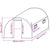 Greenhouse Replacement Cover (9 m²) 3x3x2 m Transparent