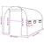 Greenhouse Replacement Cover (6.86 m²) 200x343x200 cm Green