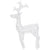 Reindeer Christmas Decoration 90 LEDs 60x16x100 cm Acrylic
