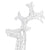 Reindeer Christmas Decoration 90 LEDs 60x16x100 cm Acrylic