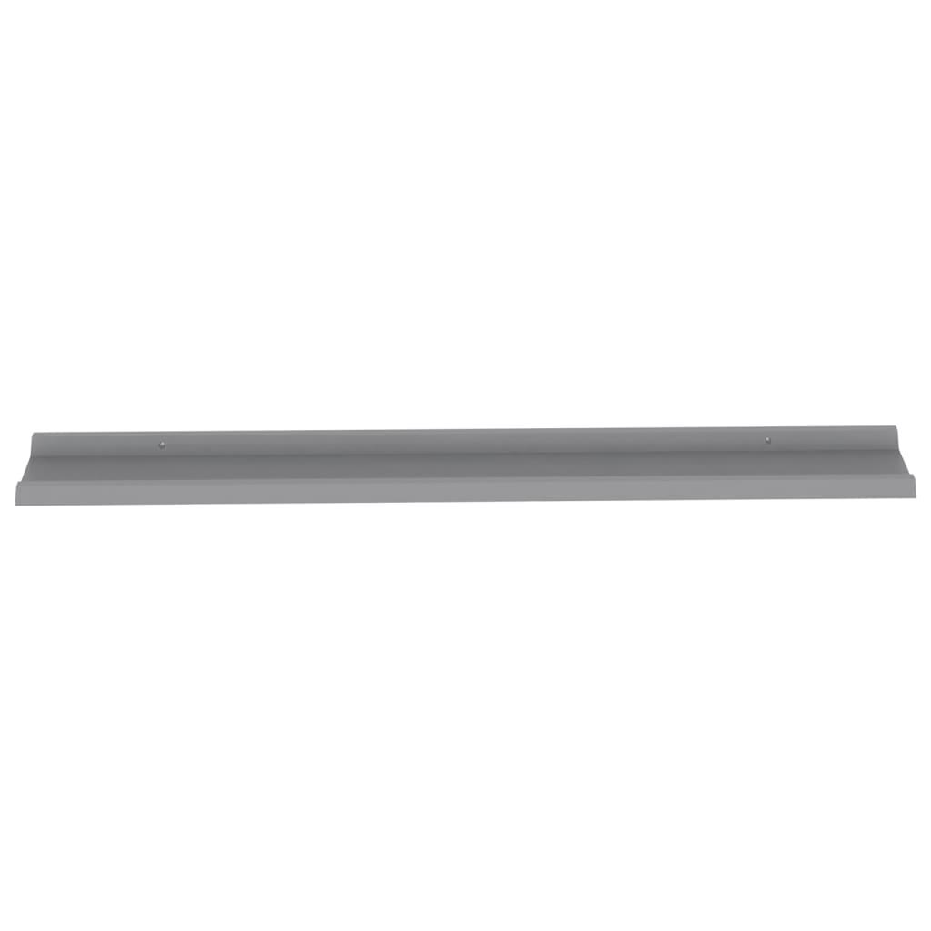 Wall Shelves 2 pcs Grey 115x9x3 cm