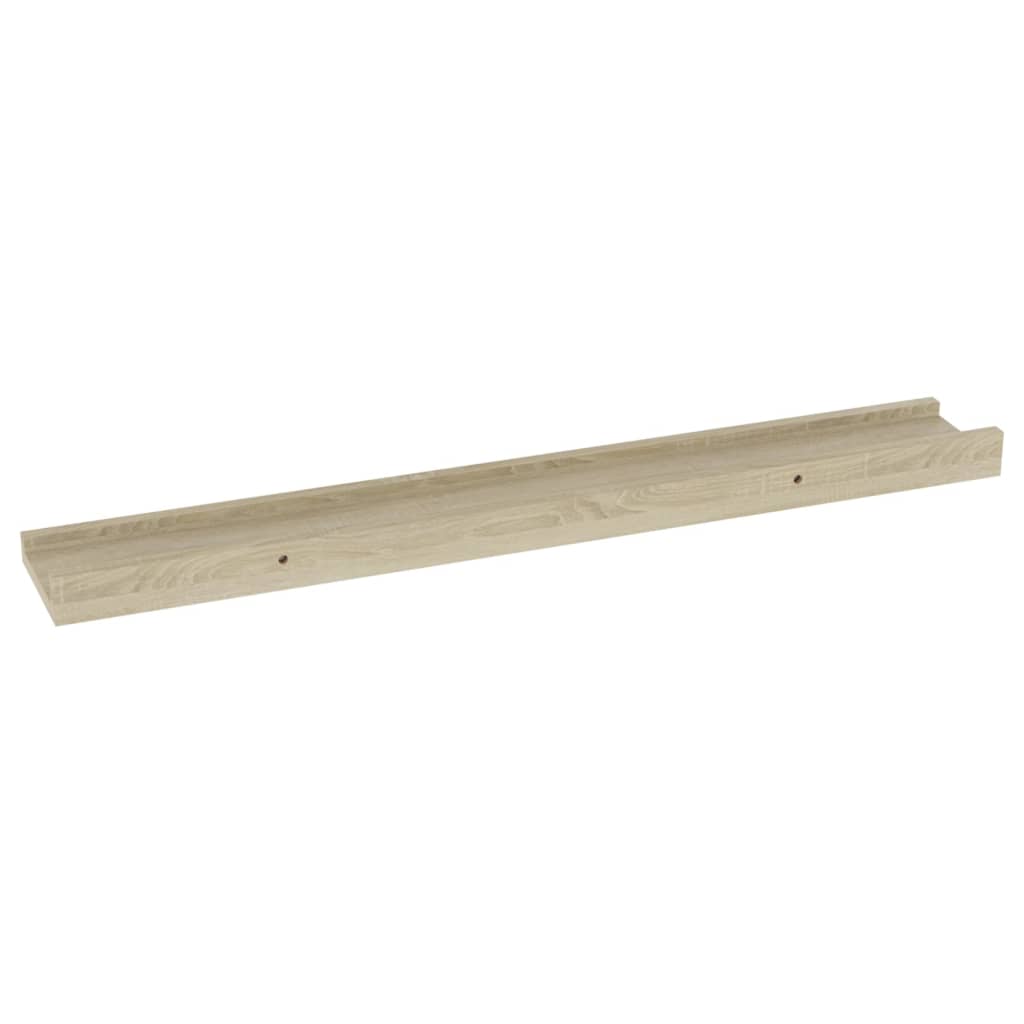 Wall Shelves 2 pcs Sonoma Oak 60x9x3 cm