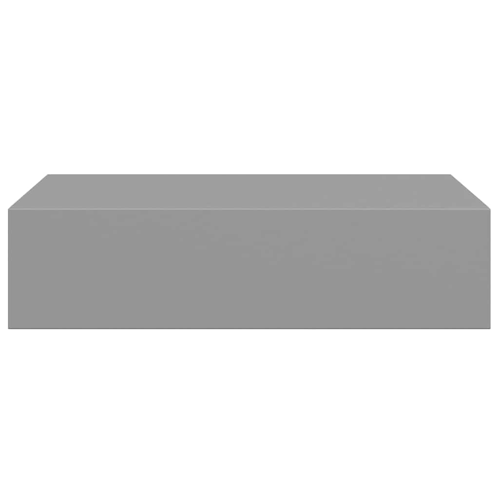 Wall-mounted Drawer Shelf Grey 40x23,5x10cm MDF