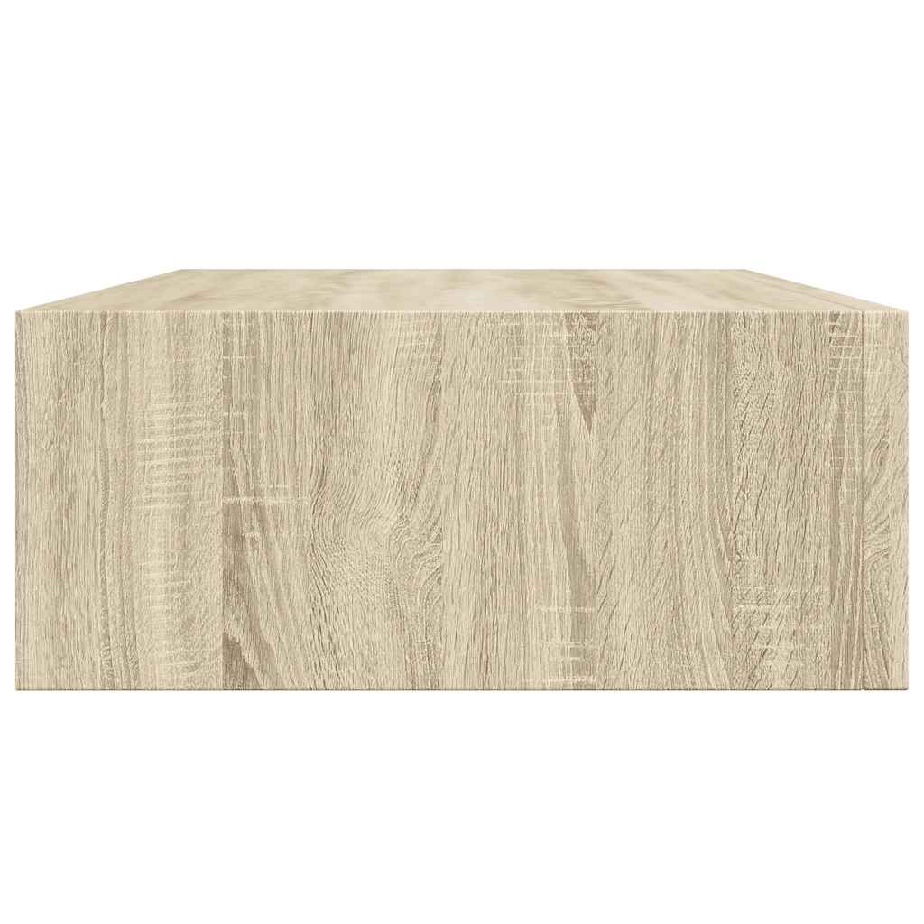 Wall-mounted Drawer Shelves 2 pcs Oak 40x23.5x10cm MDF