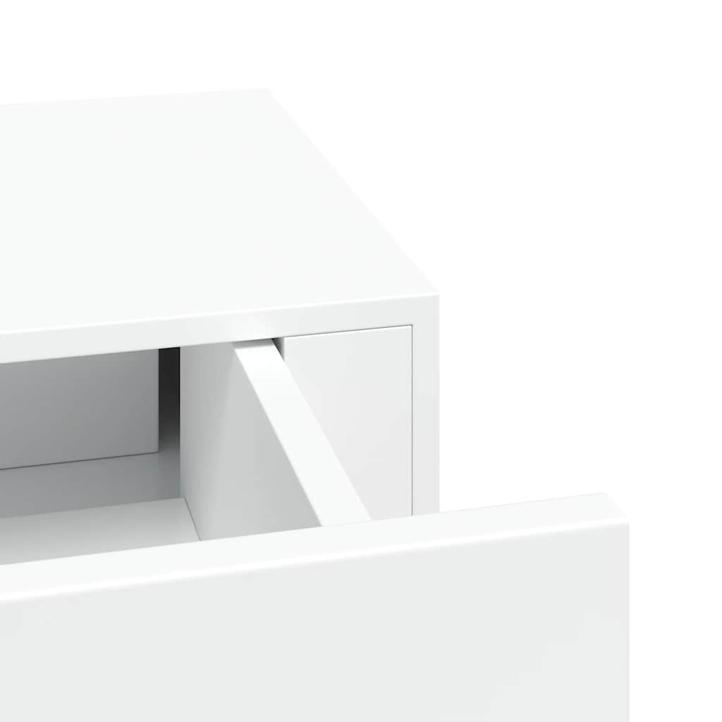 Wall-mounted Drawer Shelf White 60x23.5x10 cm MDF