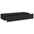 Wall-mounted Drawer Shelves 2 pcs Black 60x23.5x10cm MDF