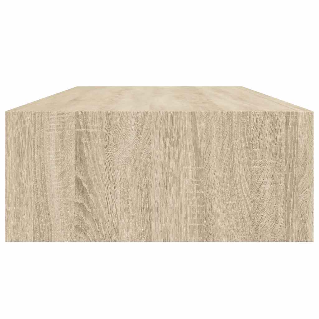 Wall-mounted Drawer Shelf Oak 60x23.5x10cm MDF
