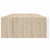 Wall Drawer Shelves 2 pcs Oak and White 60x23.5x10cm MDF
