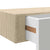 Wall Drawer Shelves 2 pcs Oak and White 60x23.5x10cm MDF
