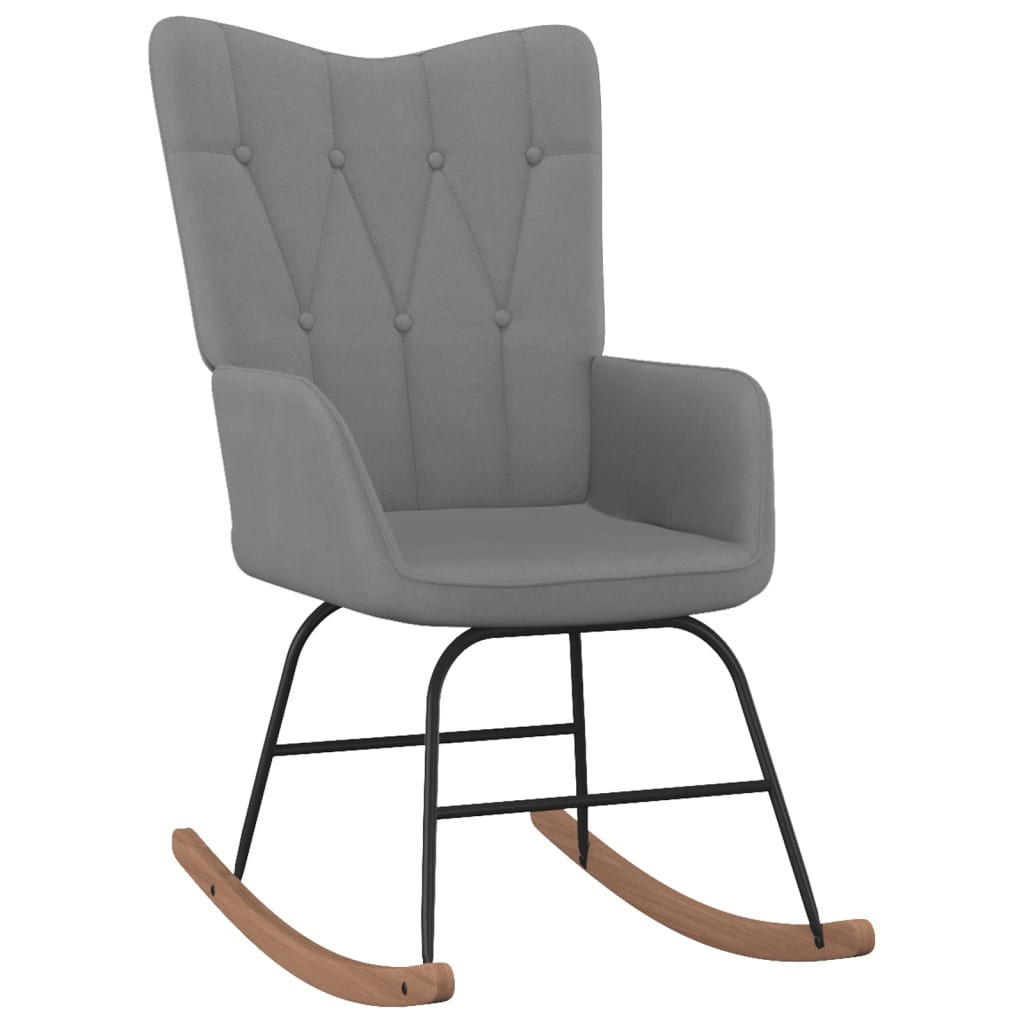 Rocking Chair Dark Grey Fabric