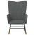 Rocking Chair Dark Grey Fabric