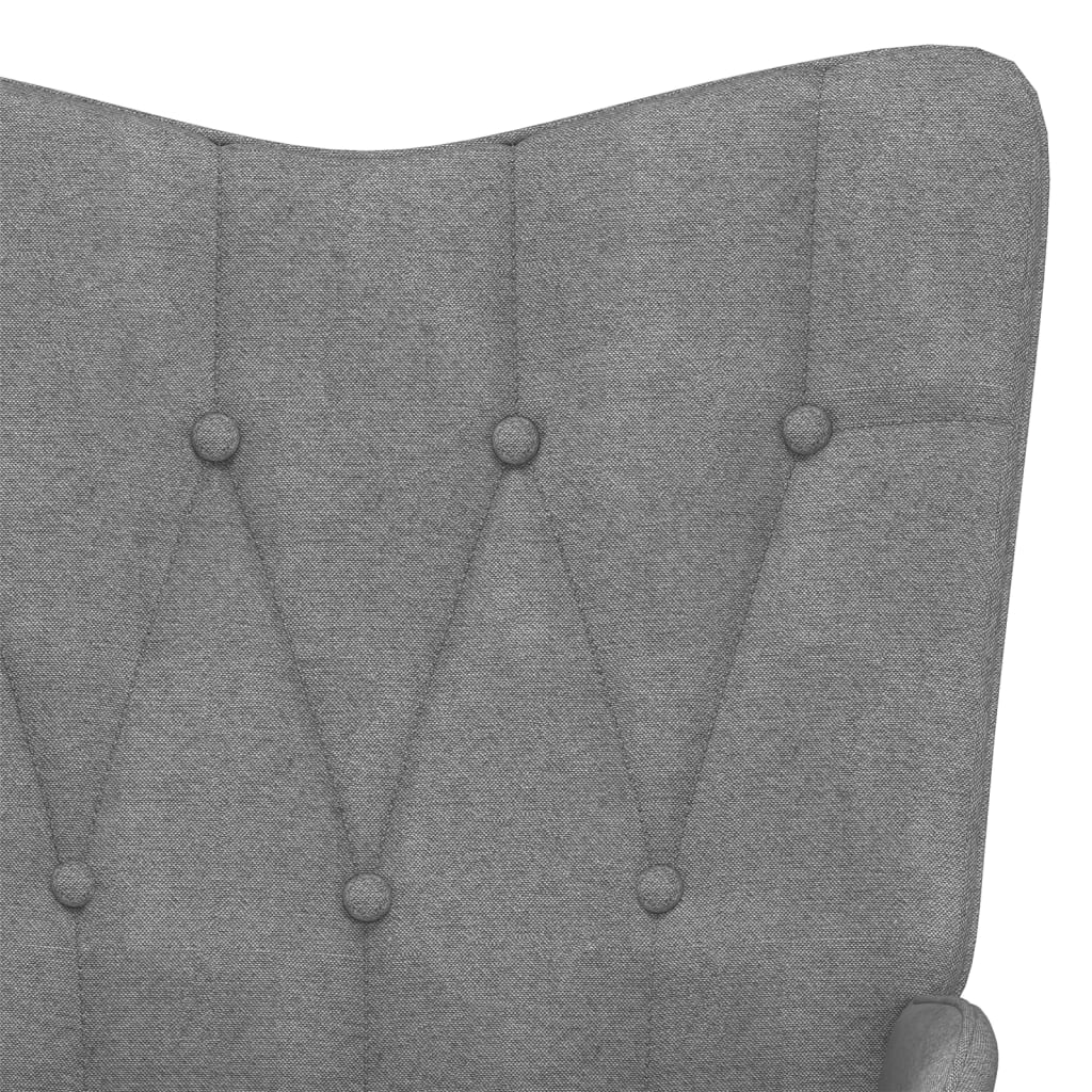 Rocking Chair Dark Grey Fabric