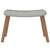 Relaxing Chair with a Stool Light Grey Velvet