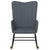 Rocking Chair Dark Grey Velvet