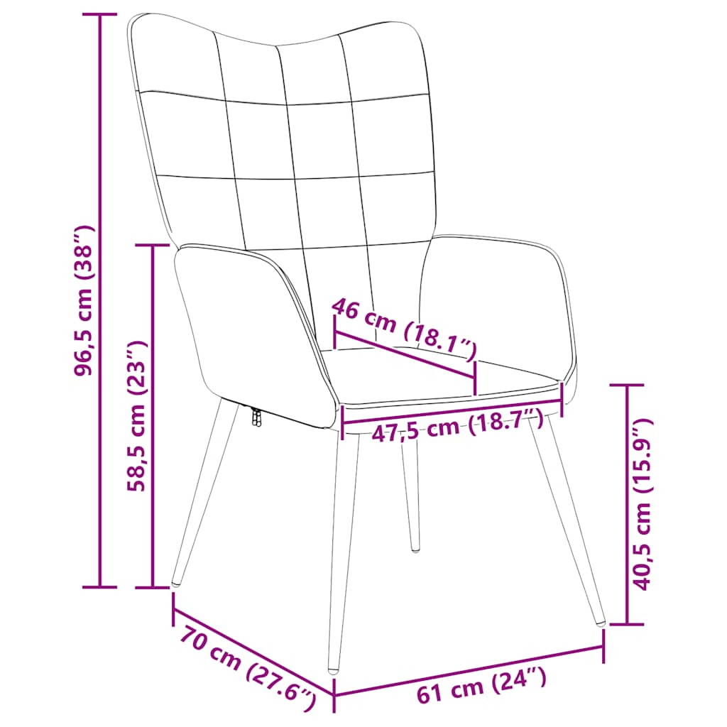 Relaxing Chair Cream Fabric