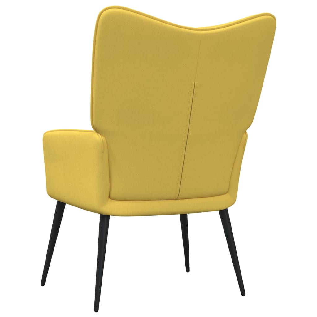 Relaxing Chair Mustard Yellow Fabric
