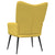Relaxing Chair Mustard Yellow Fabric