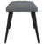 Relaxing Chair with a Stool Dark Grey Fabric