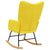 Rocking Chair Mustard Yellow Fabric