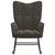 Rocking Chair Dark Grey Velvet