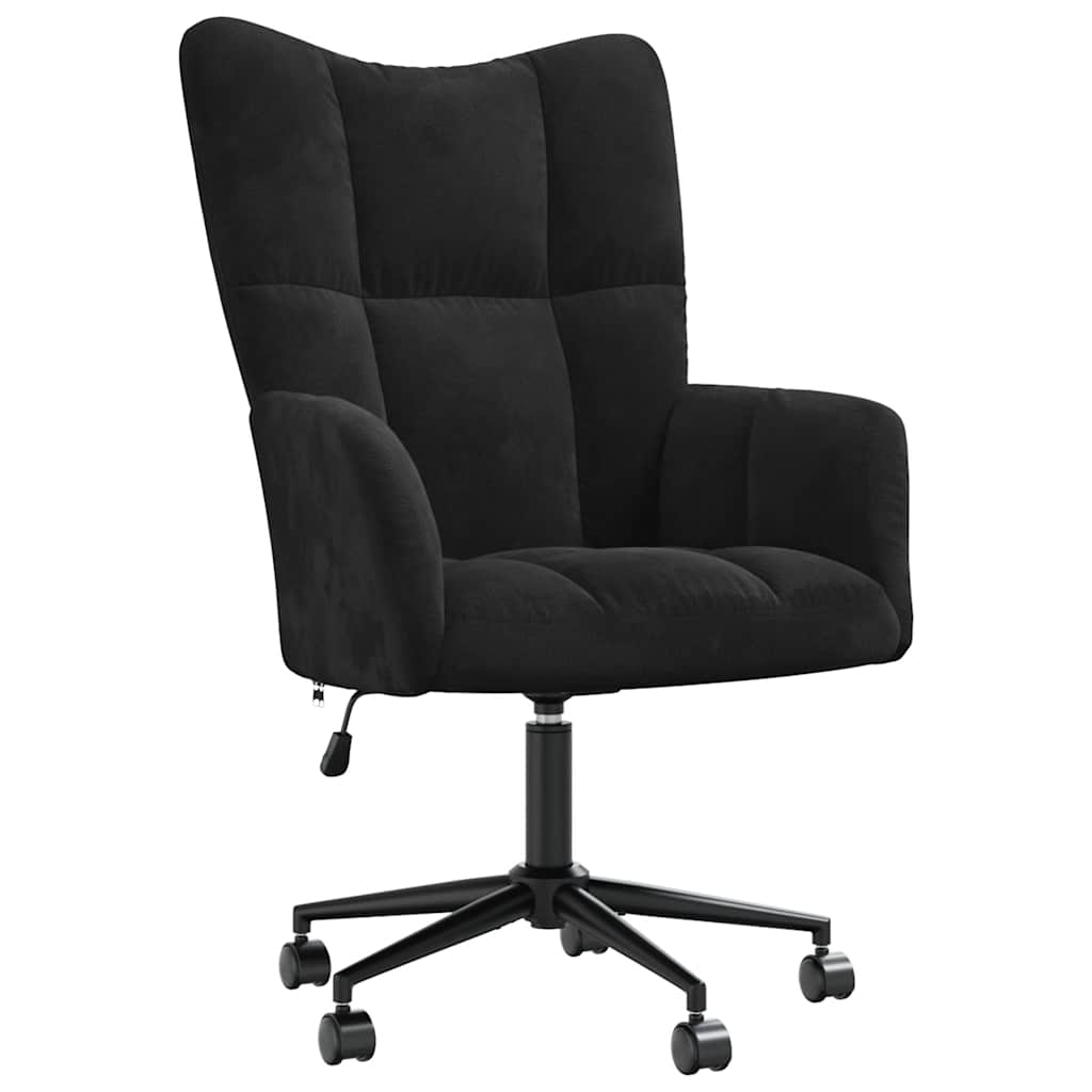 Relaxing Chair Black Velvet