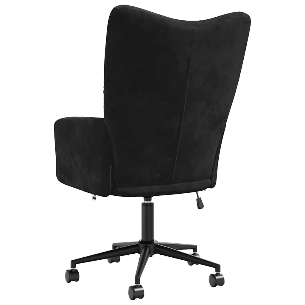 Relaxing Chair Black Velvet