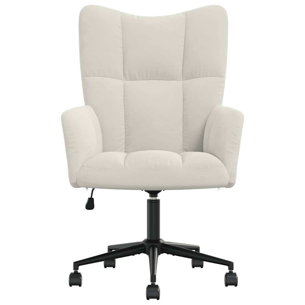 Relaxing Chair Cream White Velvet