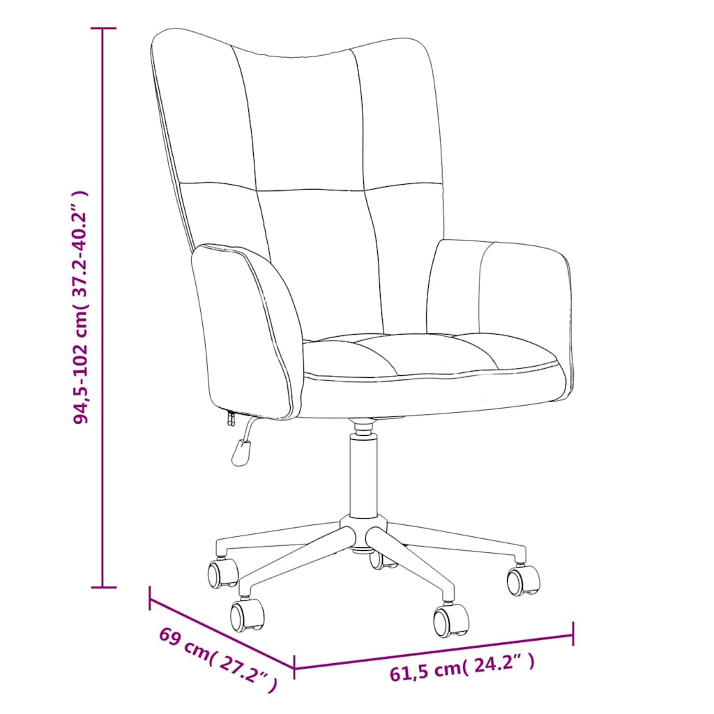 Relaxing Chair Cream White Velvet