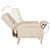 Reclining Chair Cream Fabric