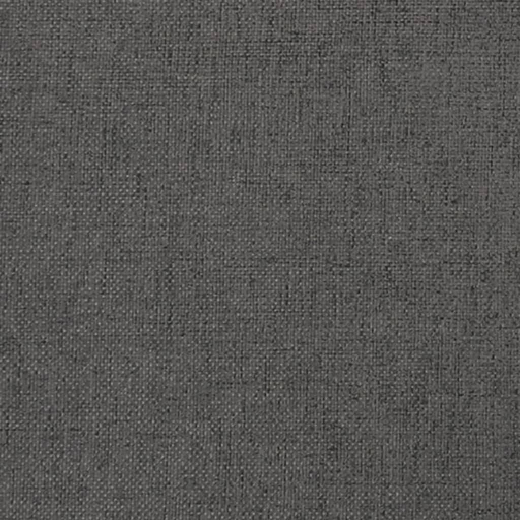 Armchair with Solid Rubber Wood Rocking Legs Dark Grey Fabric