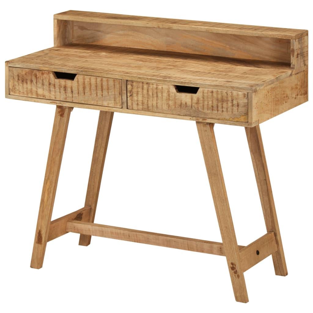Desk 100x45x90 cm Solid Rough Mango Wood