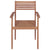 Stackable Garden Chairs with Cushions 8 pcs Solid Teak Wood