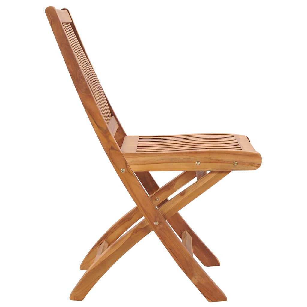 Folding Chairs 6 pcs Solid Teak Wood